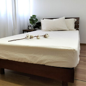 オーガニックコットンフランネルボックスシーツ シングル(100×200×30cm)キナリ KNBX-S