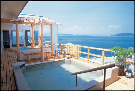 [加太淡嶋温泉大阪屋ひいなの湯]ペア日帰り 入浴券 ≪昼食(個室にて会席)付≫