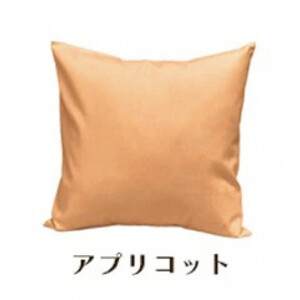 「染」クッションカバー 60×60cmタイプ アプリコット 国産オックスフォード生地 無地