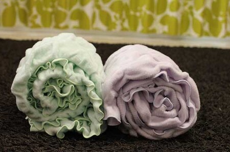 綿モダール　のびふわストレッチブランケット（グリーン）