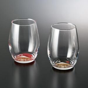 ぬりもん de Verre だるまグラス 蒔絵 富士山 ペア
