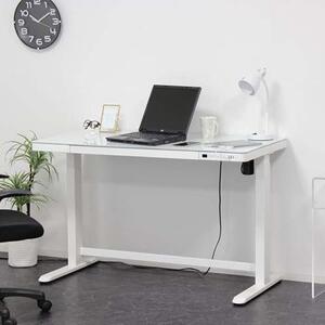 【ホワイト】電動昇降デスク メモリー機能付