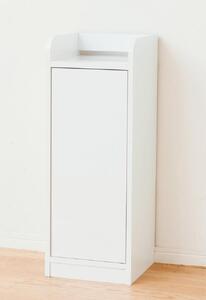 鏡面モデム収納ラック スリム ホワイト