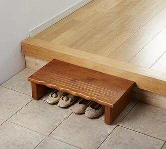 天然木玄関台 60