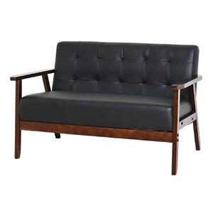 2Pソファ オスロ ブラック