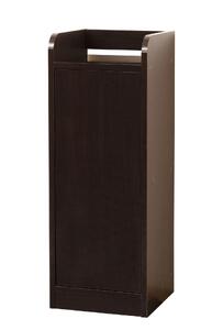 鏡面モデム収納ラック スリム ブラウン