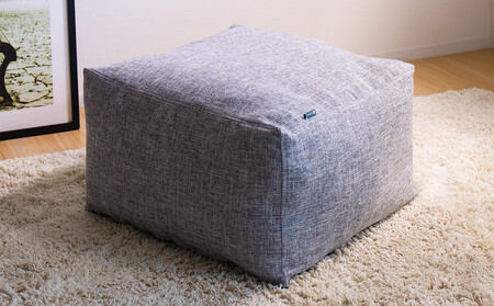 [グレー]布団収納カバー 四角形 幅55 × 奥行55 × 高さ30cm 布団収納 袋 クッション 背もたれ クッション カバー ソファ生地 四角形 おしゃれ 掛け布団ケース