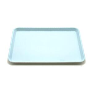 NICO トレイ ［ブルー 水色 単品 1枚］トレー 食洗機対応 電子レンジ 滑り止め かわいい 33cm