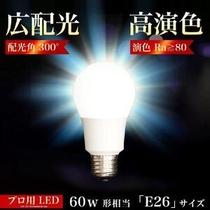 LED電球 E26サイズ 6500K 昼光色 約W600mm×H1120mm