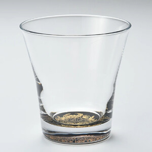 みよし漆器本舗 紀州塗り ぬりもん de Verre フリーグラス 金 蒔絵 ボタニカル 210ml