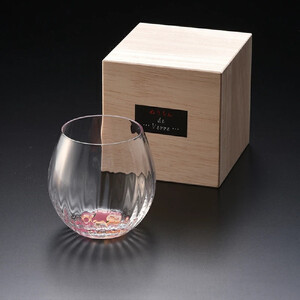 みよし漆器本舗 紀州塗り ぬりもん de Verre タンブラーグラス 椿 380ml