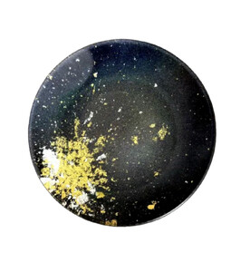 丸小皿 マジョ(金箔)レインボー[NF177]