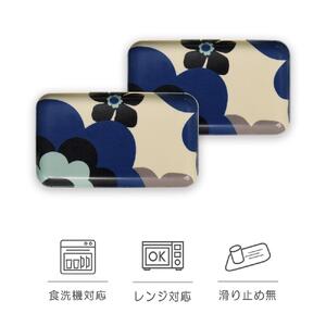 SRカスタートレー 21.5cm フフラ ブルー 2枚組　タツクラフト