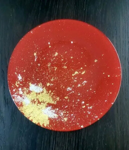 フラットプレート(D) 古代塗り金箔本朱[NF212]