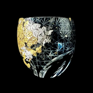 箔舞切子グラス100 ダークブルー