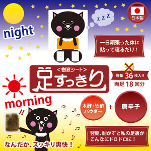 ＜樹液シート＞足すっきり 36枚入増量タイプ（唐辛子）