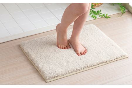 思わず頬ずりしたくなるバスマット プレミアム45x60ｃｍ　ベージュ
