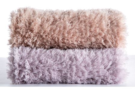 【ふるさと納税限定】ふわふわコスモトロン吸水速乾バスマット２０mm２色セット　縦４５cmX横６０cm