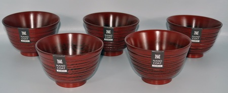 ◇はもん汁椀 根来 5個入り【TN65】