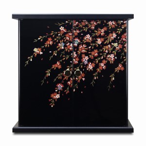 タツクラフト 紀州塗り ミニ仏壇 雅 大 しだれ桜