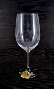 日本酒グラス380 古代塗り金箔漆黒