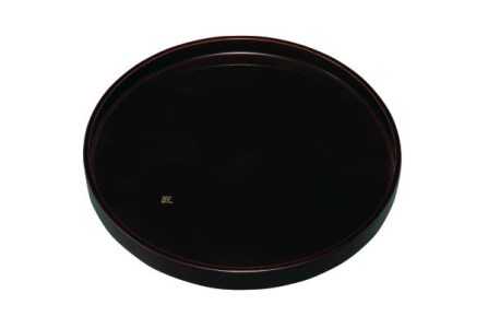 木製丸盆 30cm 溜 匠