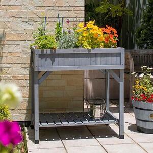 57936500 レイズドベッド ハーブプランター グレイウォッシュ