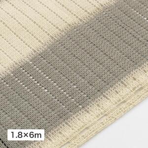 58072900 クールシェードロール プライム グレーストライプ 1.8×6m