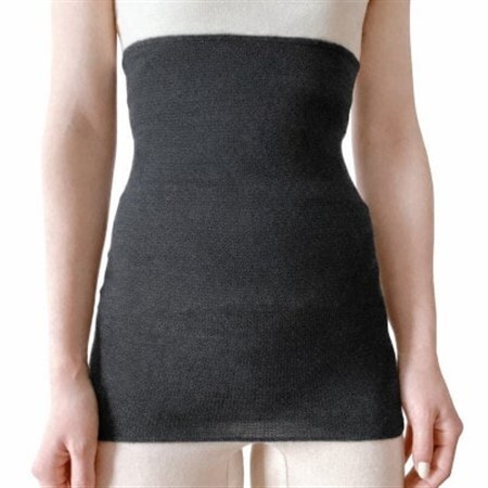 シルク100%オールシーズン腹巻き(男女兼用)【チャコール1枚】_装飾品・工芸品  服飾小物 _【1487954】