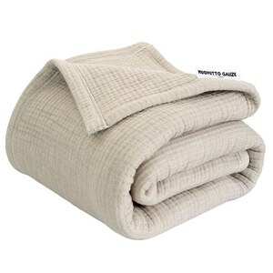 MUGYUTTO(むぎゅっと)シングルサイズ(ベージュ)_雑貨・日用品 タオルケット 寝具 _【1496846】