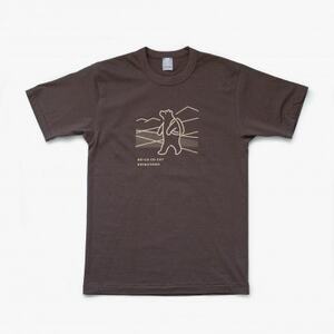 「知床トコさん」×久米繊維 コットンTシャツ トレッキング柄 XLサイズ 半袖[配送不可地域:離島・沖縄県]