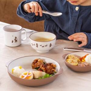 知床トコさんテーブルウェアシリーズ　キッズセット　ベージュ【配送不可地域：離島・沖縄県】【1633117】