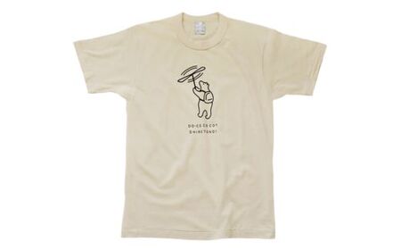 「知床トコさん」×久米繊維 コットンTシャツ 竹とんぼ柄 XLサイズ 半袖[配送不可地域:離島・沖縄県]