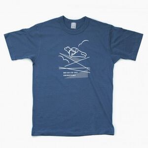 「知床トコさん」×久米繊維 コットンTシャツ 飛行柄 Lサイズ 半袖[配送不可地域:離島・沖縄県]