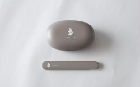 知床トコさん ランチボックス(Mサイズ)・箸 セット [グレー][配送不可地域:離島・沖縄県]