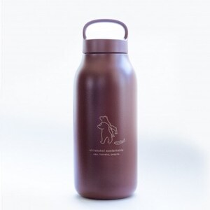 知床トコさん ウォーター タンブラー マルーン 550ml×1本 蓋付き 軽量[KINTO][配送不可地域:離島・沖縄県]