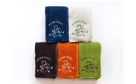 知床トコさん フェイスタオル 5色セット_雑貨・日用品 タオル _[配送不可地域:離島・沖縄県]
