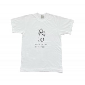 「知床トコさん」×久米繊維 コットンTシャツ カメラ柄 XLサイズ_装飾品・工芸品 女性・レディース 洋服 装飾品・工芸品 男性・メンズ 洋服 _[配送不可地域:離島・沖縄県]