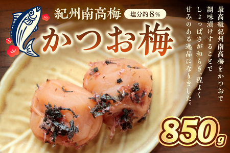 [1275]紀州南高梅 かつお梅 850g