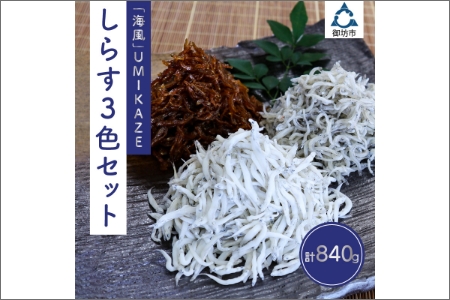 [0576-4]しらす3色セット「海風」UMIKAZE