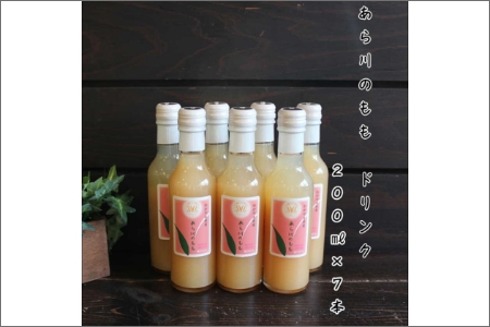 【7005-5】あら川の桃　60％果実入りドリンク200ｍｌ×7本
