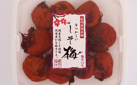 なつかしい梅しそ漬け A級品 250g×4個 計1kg / 紀州南高梅 A級 和歌山 和歌山県産 田辺市 南高梅 梅干し 梅干 梅 しそ漬け しそ梅 昔なつかしい 化学調味料不使用 甘味料不使用 [kfo016]