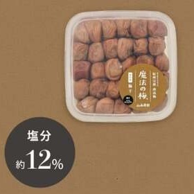 【ご褒美梅】山森農園の 梅干し「魔法の梅」 500g×1 【塩分約12％】 土と水にこだわっています 贈答にも / 紀州南高梅 和歌山 田辺市 ミネラル水 梅 梅干 ウメ うめ うめぼし 肉厚 ギフト ご家庭 完熟【ymm003-1】