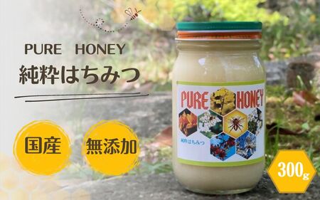 PURE HONEY 純粋はちみつ 300g / 田辺市 はちみつ ハチミツ 蜂蜜 無添加 国産[nts005-1]