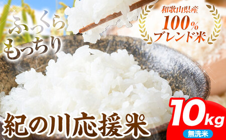 米 10kg お米 無洗米 10キロ 紀の川応援米[30日以内に出荷予定(土日祝除く)]和歌山県 紀の川市 送料無料 国産 こめ 米 白米 精米