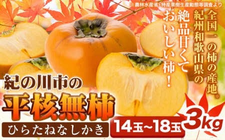 [先行予約]平核無柿 3kg (14~18玉) こだまファーム[9月中旬-11月中旬頃出荷] 柿柿柿柿柿