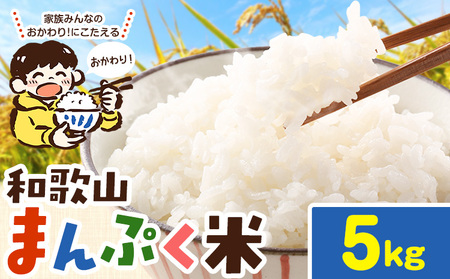 米 こめ 和歌山まんぷく米 約5kg [30日以内に出荷予定(土日祝除く)] 和歌山県 岩出市 送料無料 お米 コメ 白米 精米 国産米 ごはん お弁当 農家 未検査米 和歌山 産地直送 ブレンド米