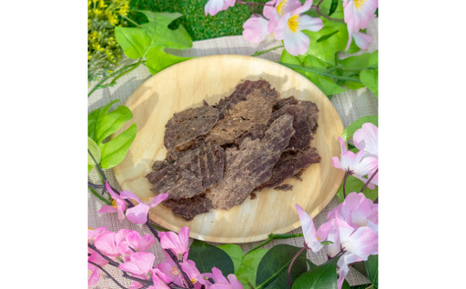 [ミンチ]イノシシ肉 ジャーキー (50g)/ジャーキー イノシシ 燻製 ペットフード イノシシ 肉猪 おやつ 犬用[wmk946-min-ino]