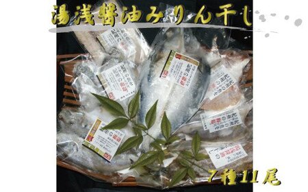 干物 ひもの タイ 鯛 サバ さば アジ 秋刀魚 さんま / 湯浅醤油みりん干し7品種11尾入りの詰め合わせ[tec202]