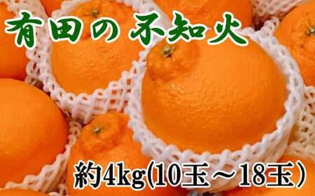 果物 くだもの フルーツ 蜜柑 みかん 不知火 デコポン / [濃厚]有田の不知火 約4kg(10玉〜18玉おまかせ)※2025年2月上旬〜2025年3月下旬頃発送予定(日付指定不可) [tec862A]